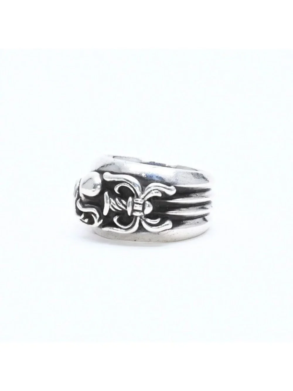 Chrome Hearts Dagger Heart Ring 925 Sterling Silver